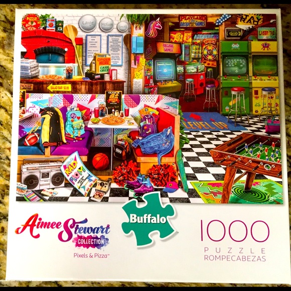 Buffalo Puzzle 1000 Pikels & Pizza - Picture 1 of 2